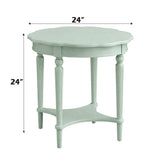 Fordon French Antique Gray Green End Table - Ornate Home