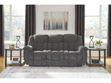 Foreside Charcoal Reclining Sofa (Online Special Price) - Ornate Home