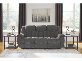 Foreside Charcoal Reclining Sofa (Online Special Price) - Ornate Home