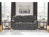 Foreside Charcoal Reclining Sofa - Ornate Home