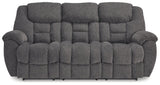 Foreside Charcoal Reclining Sofa - Ornate Home