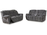 Foreside Charcoal Reclining Sofa and Loveseat (Online Special Price) - Ornate Home