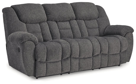Foreside Charcoal Reclining Sofa and Loveseat - Ornate Home