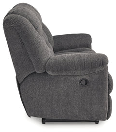 Foreside Charcoal Reclining Sofa and Loveseat - Ornate Home