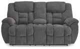 Foreside Charcoal Reclining Sofa and Loveseat - Ornate Home