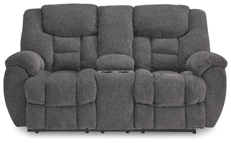 Foreside Charcoal Reclining Sofa and Loveseat - Ornate Home