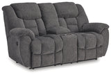 Foreside Charcoal Reclining Sofa and Loveseat - Ornate Home