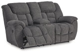 Foreside Charcoal Reclining Sofa and Loveseat - Ornate Home