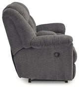 Foreside Charcoal Reclining Sofa and Loveseat - Ornate Home