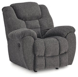 Foreside Charcoal Rocker Recliner (Online Special Price) - Ornate Home