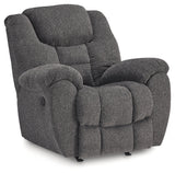 Foreside Charcoal Rocker Recliner - Ornate Home
