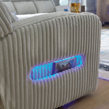 Forest Lake Alloy Power Recliner - Ornate Home