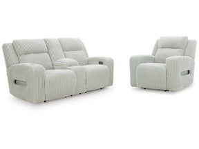 Forest Lake Alloy Power Reclining Loveseat and Power Recliner (Online Special Price) - Ornate Home