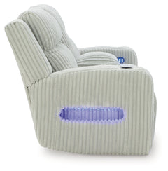 Forest Lake Alloy Power Reclining Loveseat and Power Recliner - Ornate Home