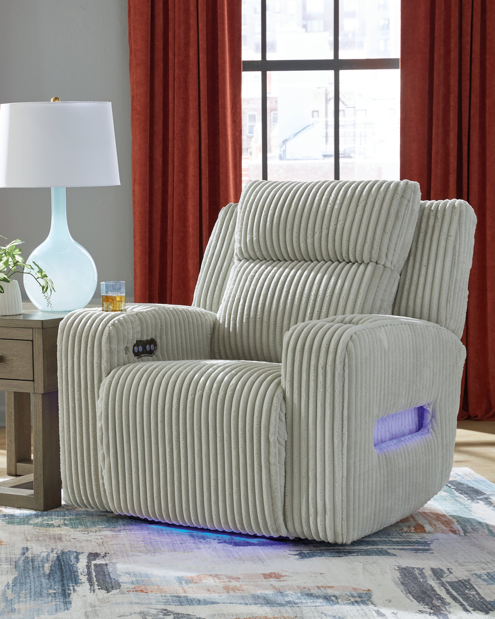 Forest Lake Alloy Power Reclining Loveseat and Power Recliner - Ornate Home