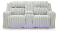 Forest Lake Alloy Power Reclining Loveseat w/Console - Ornate Home