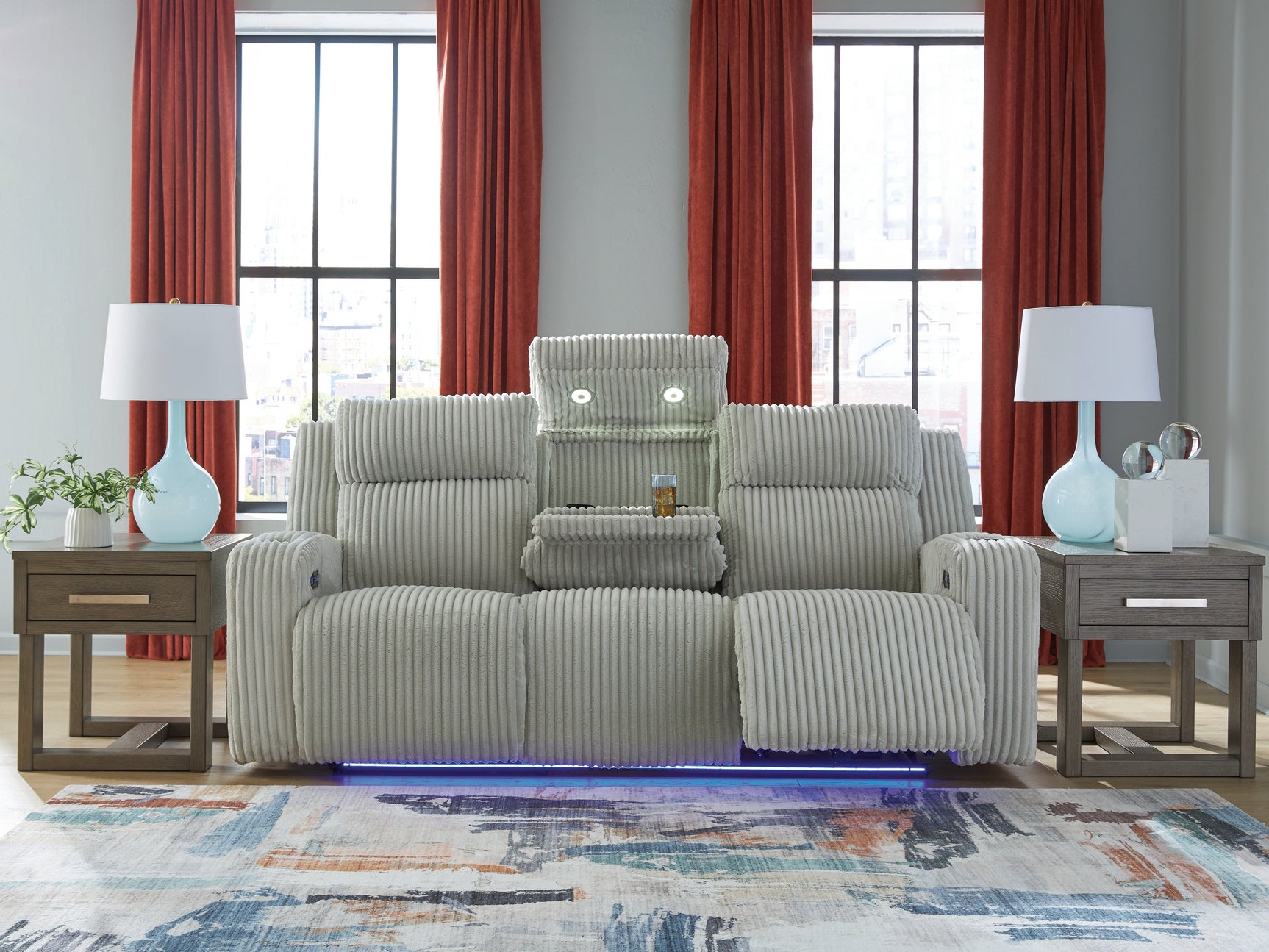 Forest Lake Alloy Power Reclining Sofa (Online Special Price) - Ornate Home