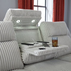 Forest Lake Alloy Power Reclining Sofa - Ornate Home