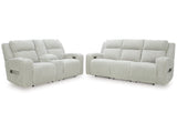 Forest Lake Alloy Power Reclining Sofa and Loveseat (Online Special Price) - Ornate Home
