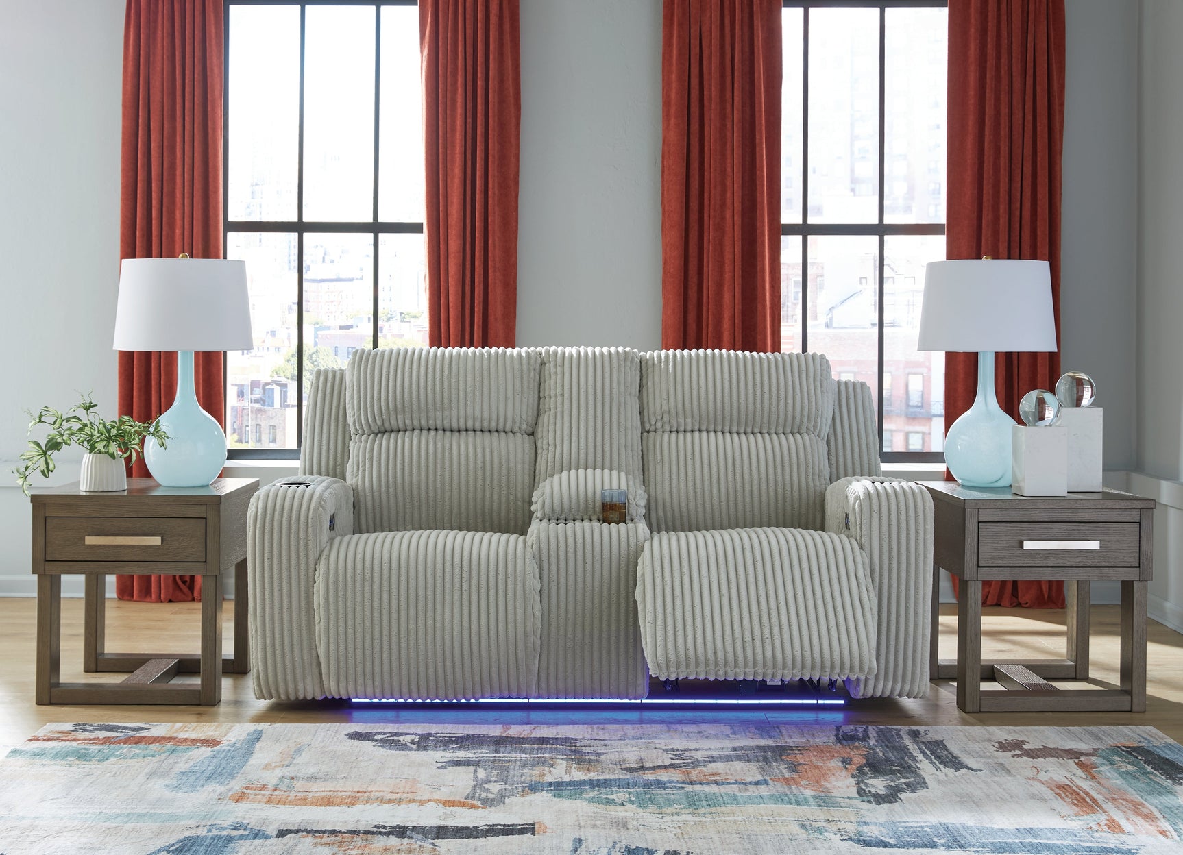 Forest Lake Alloy Power Reclining Sofa and Loveseat (Online Special Price) - Ornate Home
