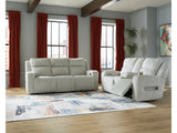 Forest Lake Alloy Power Reclining Sofa and Loveseat - Ornate Home