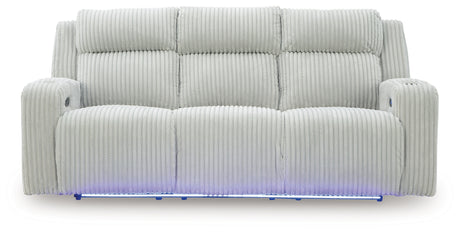 Forest Lake Alloy Power Reclining Sofa and Loveseat - Ornate Home