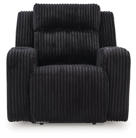 Forest Lake Black Power Recliner - Ornate Home