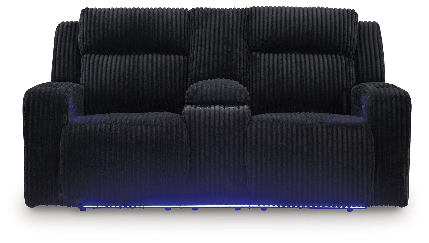 Forest Lake Black Power Reclining Loveseat w/Console (Online Special Price) - Ornate Home