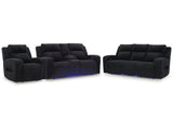 Forest Lake Black Power Reclining Sofa, Loveseat and Recliner - Ornate Home