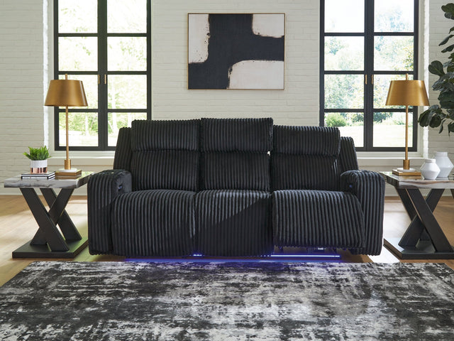 Forest Lake Black Power Reclining Sofa (Online Special Price) - Ornate Home