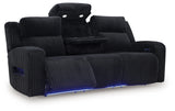 Forest Lake Black Power Reclining Sofa (Online Special Price) - Ornate Home