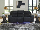 Forest Lake Black Power Reclining Sofa - Ornate Home