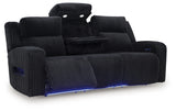 Forest Lake Black Power Reclining Sofa and Loveseat - Ornate Home