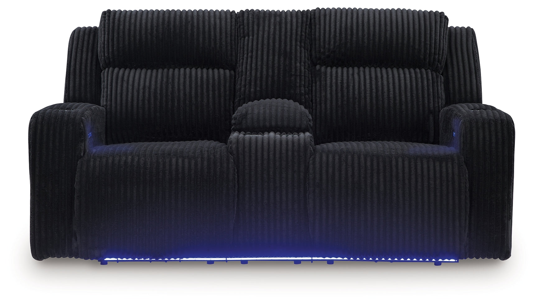 Forest Lake Black Power Reclining Sofa and Loveseat - Ornate Home