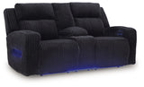 Forest Lake Black Power Reclining Sofa and Loveseat - Ornate Home