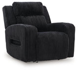 Forest Lake Black Power Reclining Sofa and Power Recliner - Ornate Home