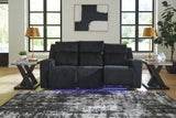 Forest Lake Black Power Reclining Sofa and Power Recliner - Ornate Home
