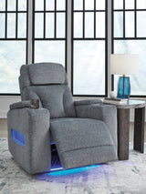 Forest Lake Steel-Performance Fabric Dual Power Recliner - Ornate Home