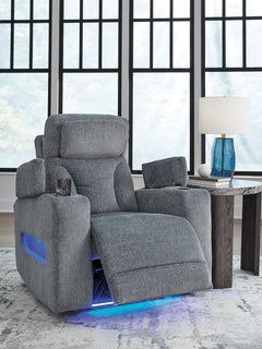 Forest Lake Steel-Performance Fabric Dual Power Recliner - Ornate Home