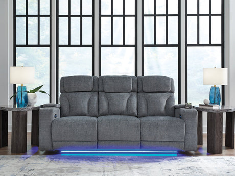 Forest Lake Steel-Performance Fabric Dual Power Reclining Sofa - Ornate Home