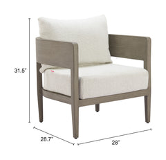 Foret Beige Outdoor Armchair - Ornate Home