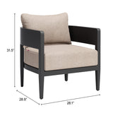 Foret Black Armchair