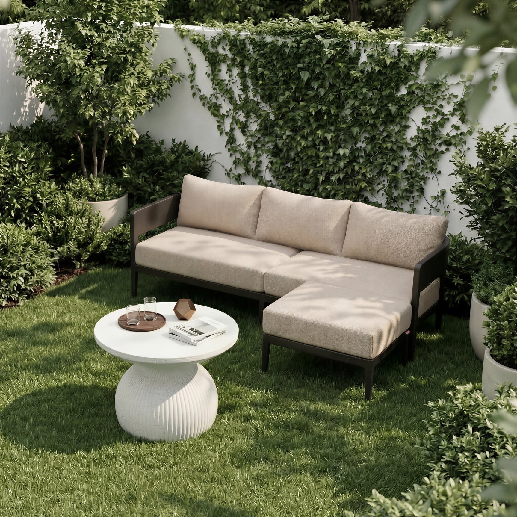 Foret Black Ottoman