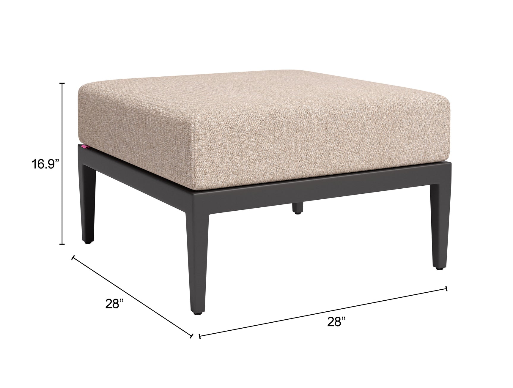 Foret Black Ottoman