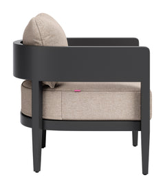 Foret Black Outdoor Armchair - Ornate Home
