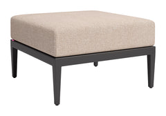 Foret Black Outdoor Ottoman - Ornate Home