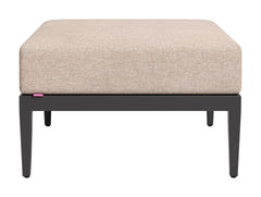 Foret Black Outdoor Ottoman - Ornate Home