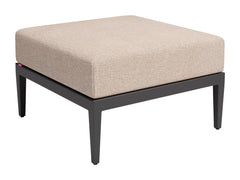 Foret Black Outdoor Ottoman - Ornate Home