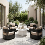 Foret Black Swivel Chair