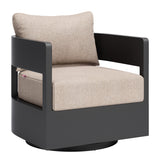 Foret Black Swivel Chair